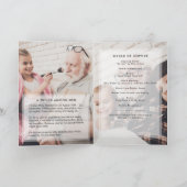 3モダン写真手書き台本折り葬式 プログラム (内部)