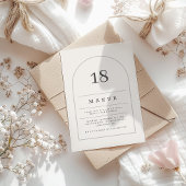 3モダン月18日ミニマル生誕祭パーティー 招待状