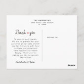 3モダン枚のコラージュ赤ちゃんシャワー ポストカード (裏面)