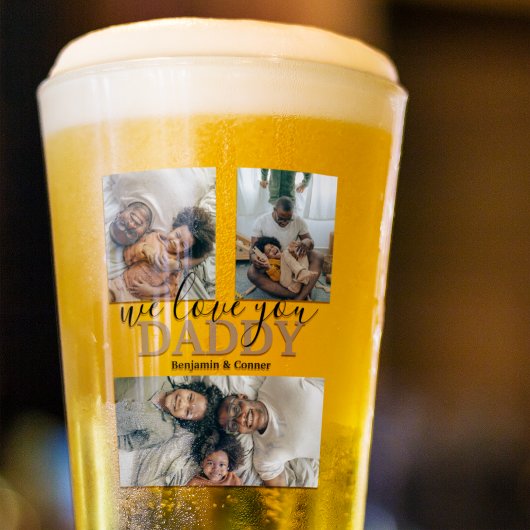 3モダン枚のコラージュ タンブラーグラス