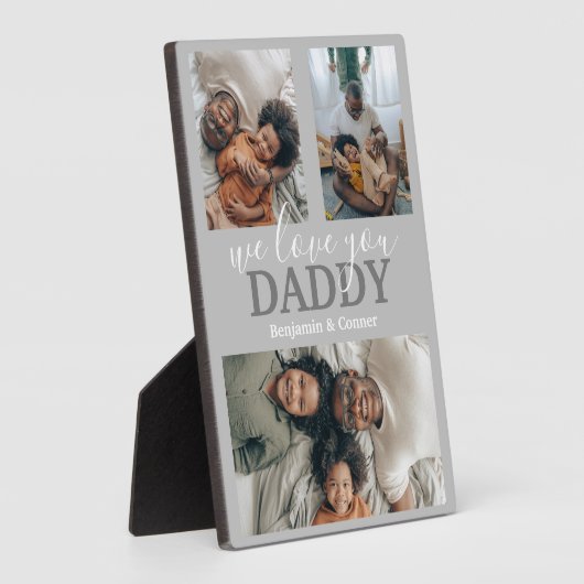 3モダン枚のコラージュ フォトプラーク (側面)