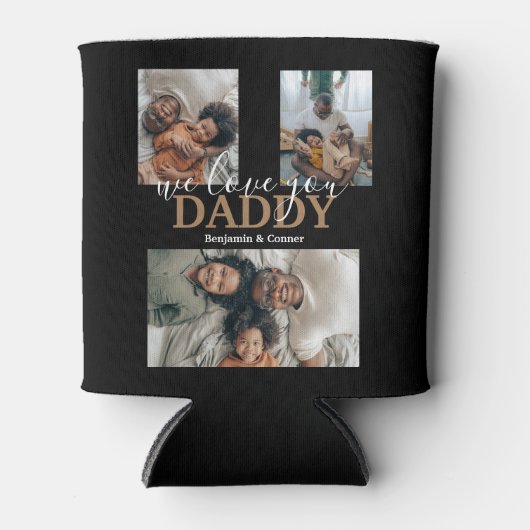 3モダン枚のコラージュ 缶クーラー (正面)