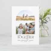 3モダン枚のフォトブルーアーチコットタイポグラフィ (スタンド正面)