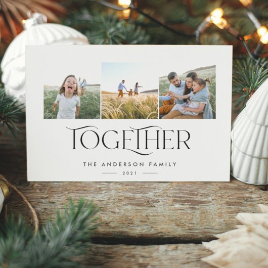 3モダン枚のフォトブルーシンプルタイポグラフィ