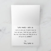 3モダン枚の写真のゴッドペアレンツ提案 カード (内部)