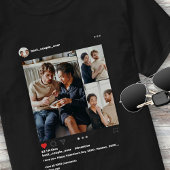 3モダン枚の写真コラージュ最高のカップルEver Instagram Tシャツ