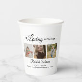 3モダン枚の写真集の葬儀 紙コップ (正面)