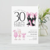 3モダン気のあるそぶりをした歳の誕生日招待状 招待状 (スタンド正面)