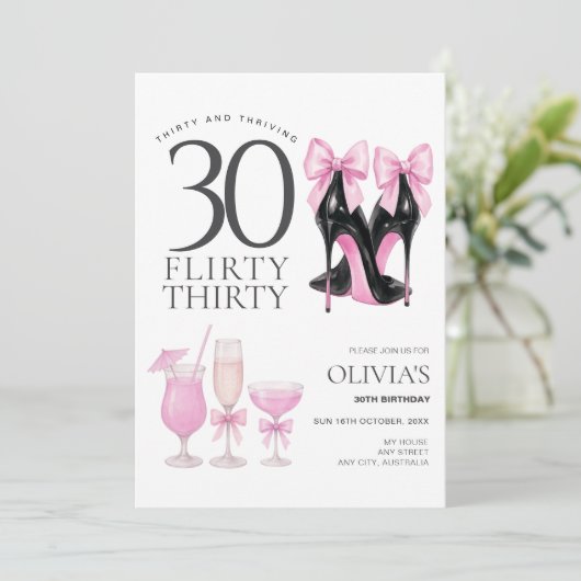 3モダン気のあるそぶりをした歳の誕生日招待状 招待状 (スタンド正面)