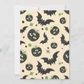 3モダン眼かぼちゃハローウィンパーティ 招待状 (裏面)