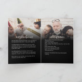 3モダン – 写真手書き台本葬儀/メモリアル プログラム (内部)