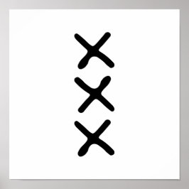 3モダン Xモノクロミニマリスト北欧 ポスター