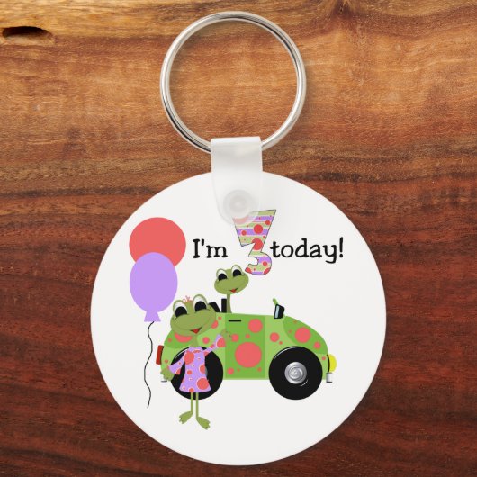 3モダンrd誕生日Tシャツとギフト キーホルダー (正面)