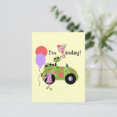 3モダンrd誕生日Tシャツとギフト ポストカード (スタンド正面)