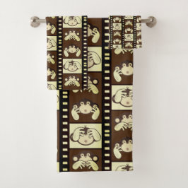 3モンキーバスタオルセット バスタオルセット