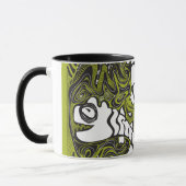 3モンスターの大きいコーヒー・マグの先頭に立ちました マグカップ (左)