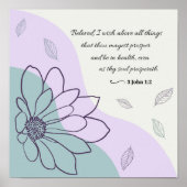 3ヨハネ1:2 KJV繁栄ポスター ポスター (正面)