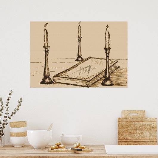 3ライト ポスター (キッチン)