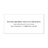 3ラインカップルセルフインク差出人住所スタンプ セルフインキングスタンプ (デザイン)