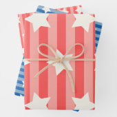 3ラッピング紙シーかわいらしトAmerican colors ラッピングペーパーシート (インサイチュ)