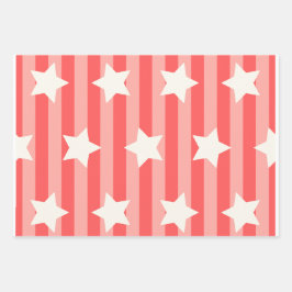 3ラッピング紙シーかわいらしトAmerican colors ラッピングペーパーシート