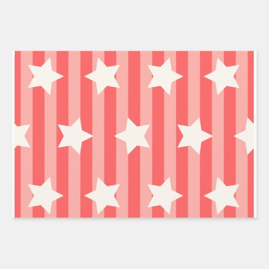 3ラッピング紙シーかわいらしトAmerican colors ラッピングペーパーシート (正面)