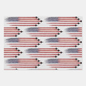 3ラッピング紙シーツ米国旗 ラッピングペーパーシート (正面2)