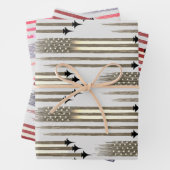 3ラッピング紙シーツ米国旗 ラッピングペーパーシート (インサイチュ)