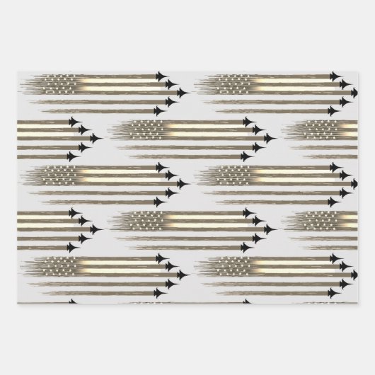 3ラッピング紙シーツ米国旗 ラッピングペーパーシート (正面)