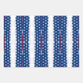 3ラッピング紙シートかわいらしかわいいアメリカスタイル ラッピングペーパーシート (正面)