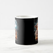 3リス月ハウリングリスおもしろい頭 コーヒーマグカップ (中央)