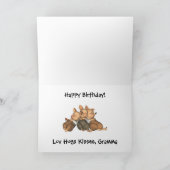 3リトルピッグズドリーミング誕生日カード カード (内部)