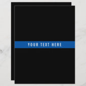 3リングや輪バインダー用の薄い青い線オーガナイザーページ (正面/裏面)