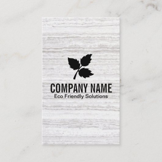 3リーフ | 環境にやさし 2 /テクスチャ 名刺 (正面)