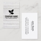 3リーフ | 環境にやさし 2 /テクスチャ 名刺 (正面/裏面)