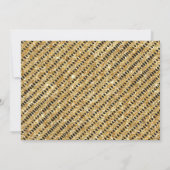 3レックス恐竜の三番目の誕生日の写真 サンキューカード (裏面)