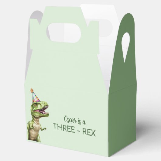 3レックス恐竜の誕生日パーティー | Green フェイバーボックス (オープン)