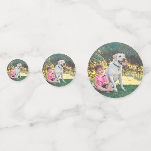 3レックス恐竜テーマ第3誕生日写真 コンフェッティ (正面)