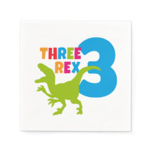 3レックス恐竜テーマ第3誕生日