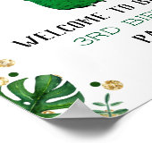 3レックス恐竜3回目の誕生日へようこそ ポスター (角)