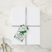 3レックス恐竜3回目の誕生日パーティーありがとう ギフトタグ (より糸付き)