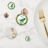 3レックス恐竜3回目の誕生日パーティー写真 コンフェッティ (グループ)