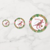 3レックス恐竜3回目の誕生日パーティー写真 コンフェッティ (正面)