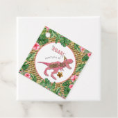 3レックス恐竜3歳の誕生日メッセージカード フェイバータグ (インサイチュ)