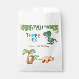 3レックス3歳の誕生日パーティー フェイバーバッグ