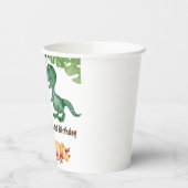 3レックス3歳の誕生日パーティー 紙コップ (左)