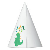 3レックス3rd誕生日パーティー帽子 パーティーハット (裏面)