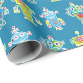 3ロボットカラフルラッピング紙 ラッピングペーパー (ロールコーナー)