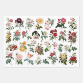 3ロマンチックバラコラージュエフエメラシート ラッピングペーパーシート (正面2)