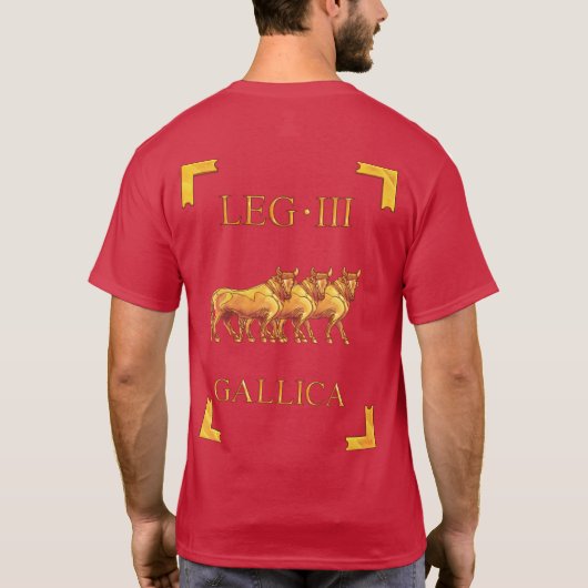 3ローマのLegio III Gallica VexillumのTシャツ Tシャツ (裏面)